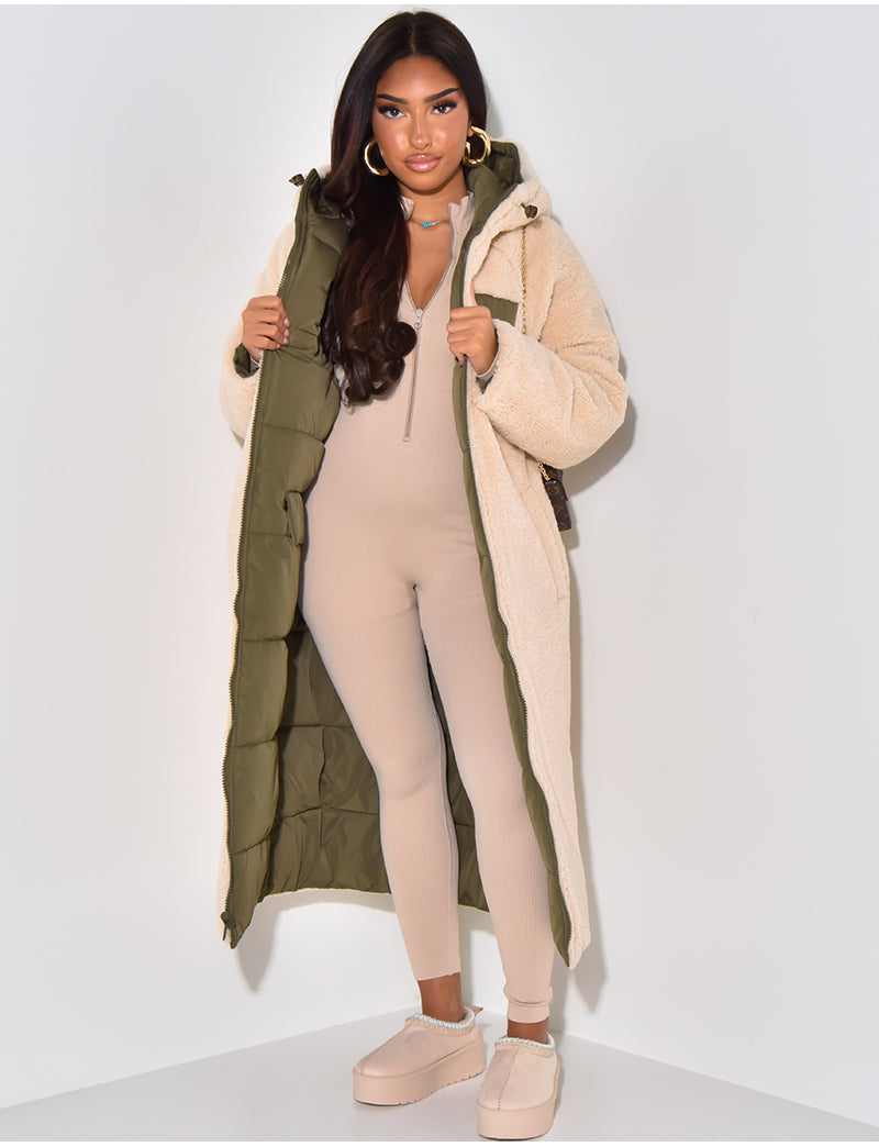 Valenzora | Warme gefütterte Winterjacke für Damen - Wendbare Fleecejacke