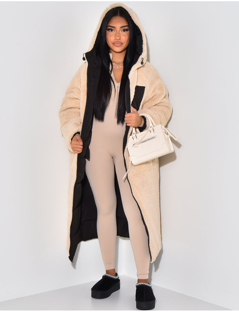 Valenzora | Warme gefütterte Winterjacke für Damen - Wendbare Fleecejacke