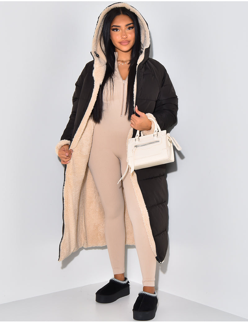 Valenzora | Warme gefütterte Winterjacke für Damen - Wendbare Fleecejacke