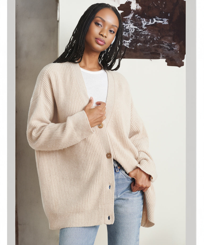 Valenzora - Casual cocoon cardigan