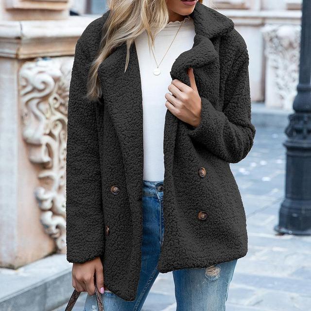 Elegant faux fur jacket