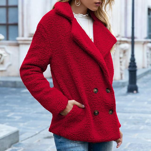 Elegant faux fur jacket