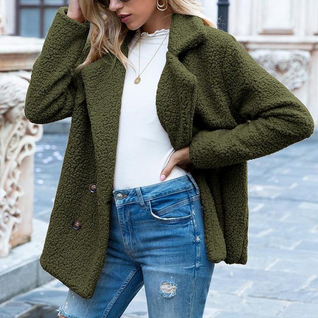 Elegant faux fur jacket