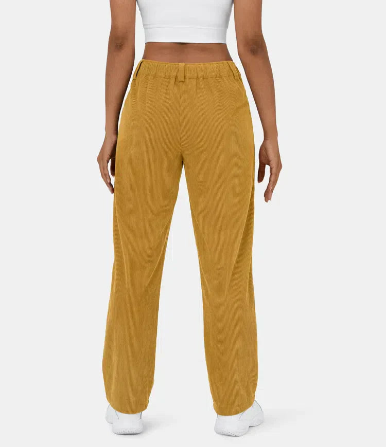 Women's trousers in corduroy look
