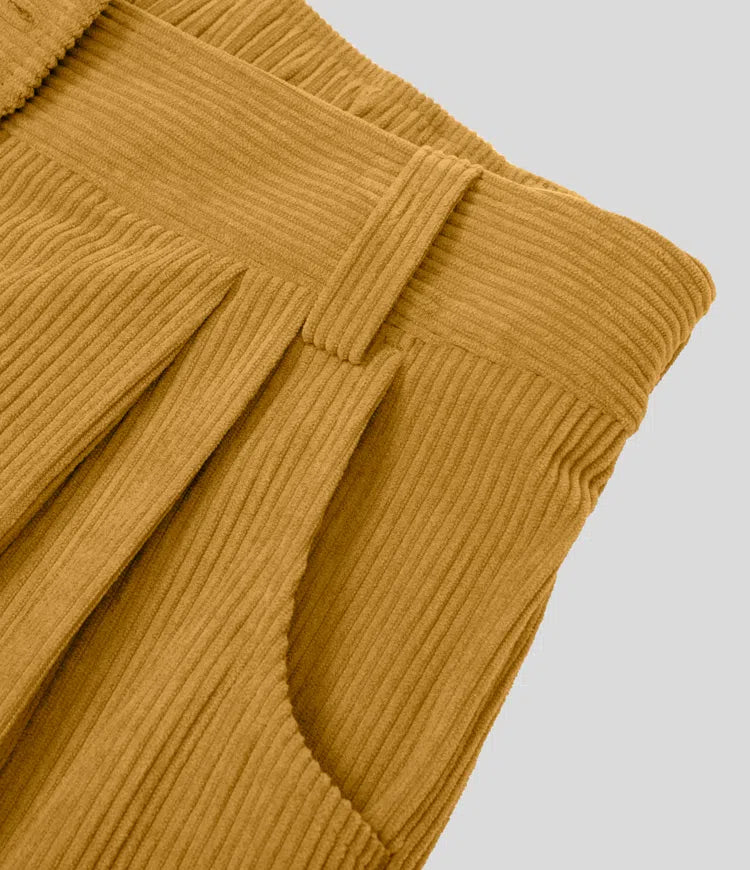 Women's trousers in corduroy look