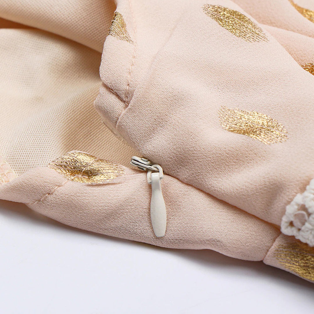 Valenzora – Besticktes ärmelloses, langes Kleid