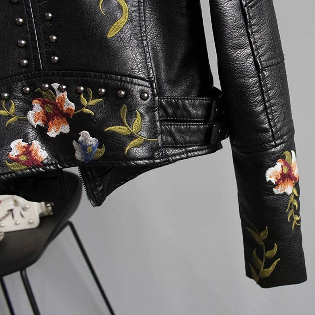 Jacket with floral pattern for women