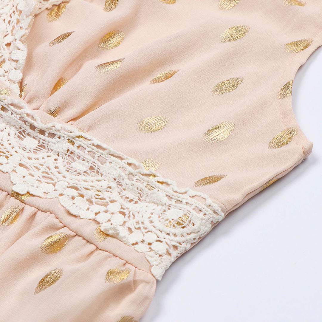 Valenzora – Besticktes ärmelloses, langes Kleid