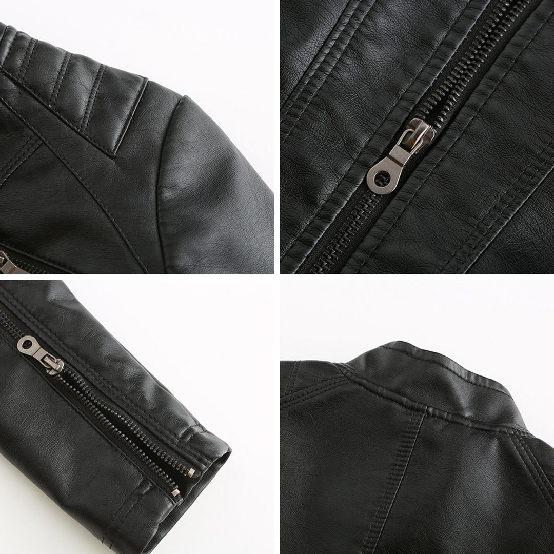 Valenzora | Women's leather jacket - Fashionable jacket with zipper