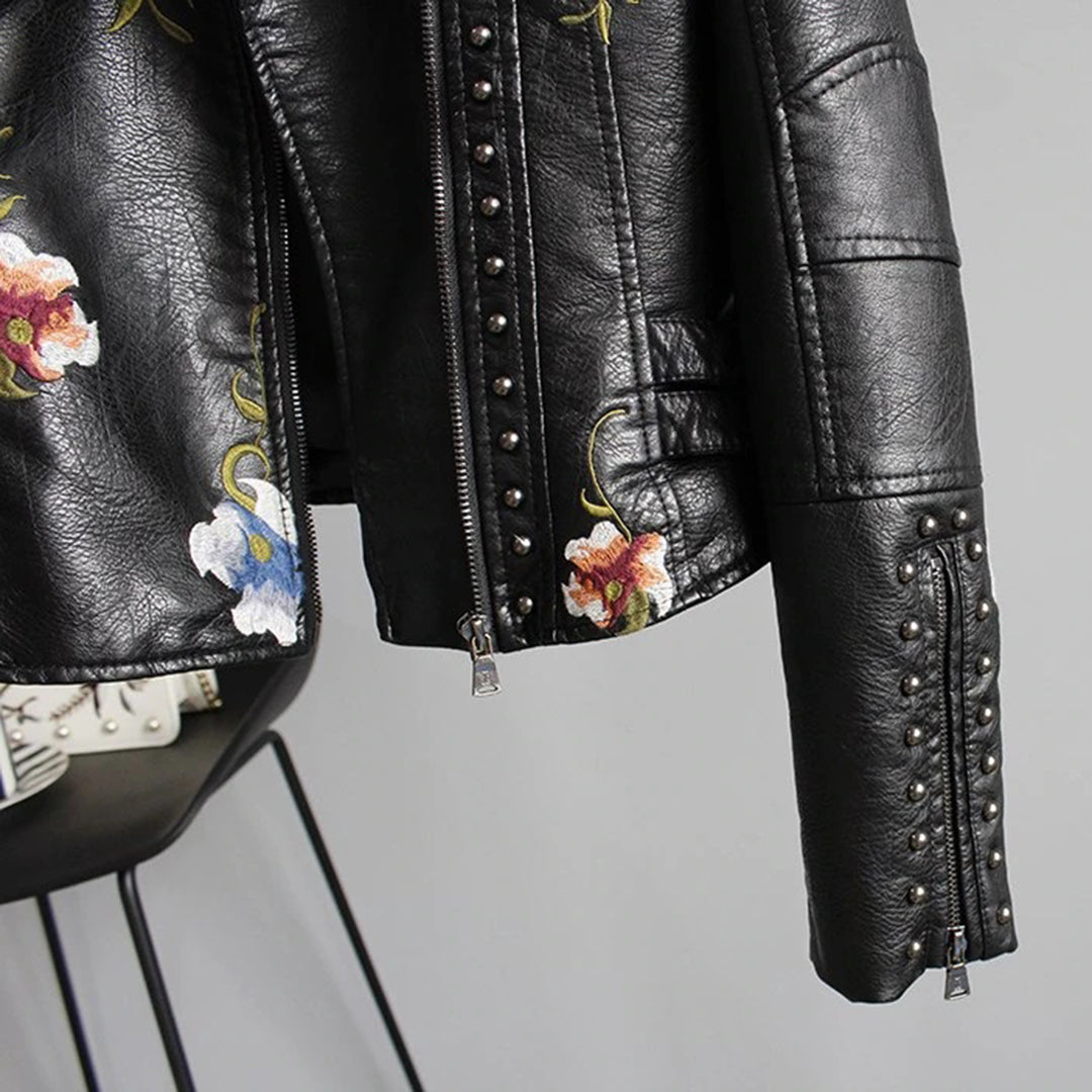 Jacket with floral pattern for women