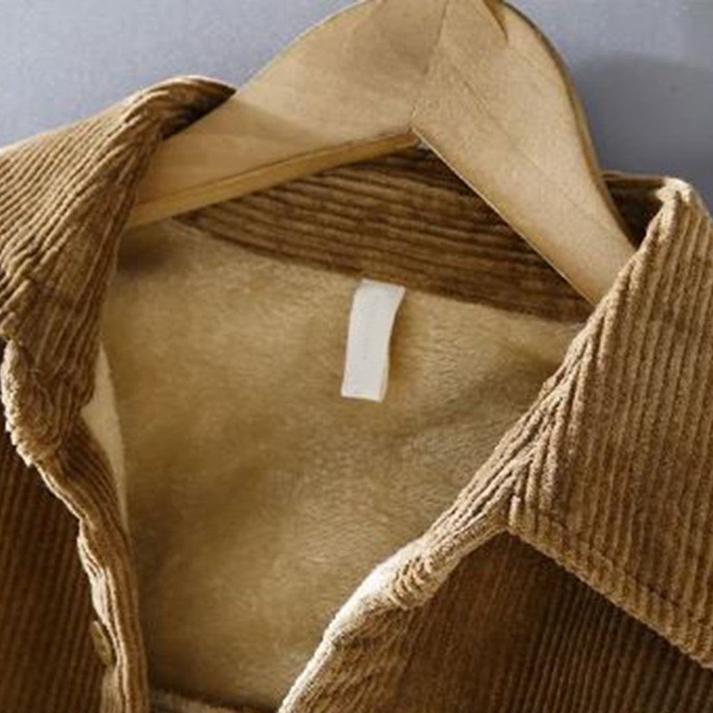 Valenzora | Langärmlige Cordjacke mit Taschen