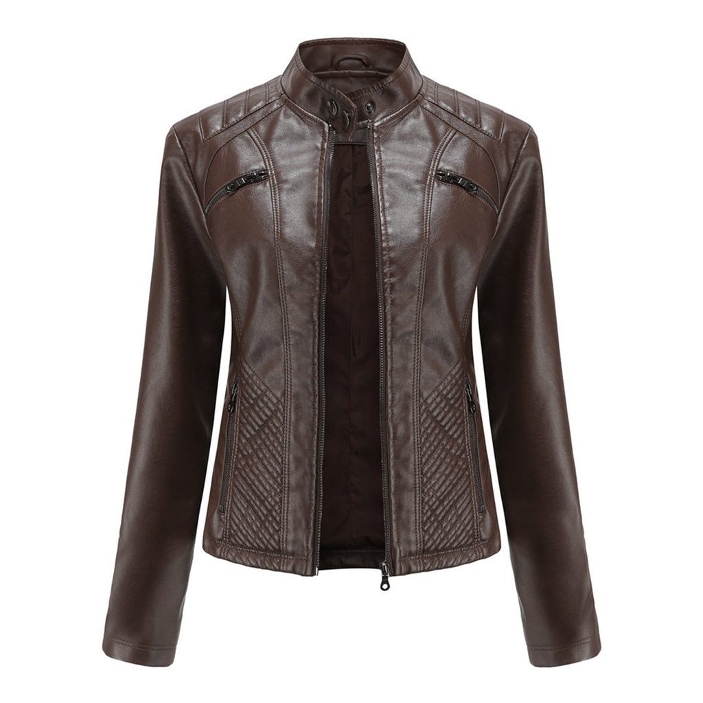 Adriana - Stylish leather jacket