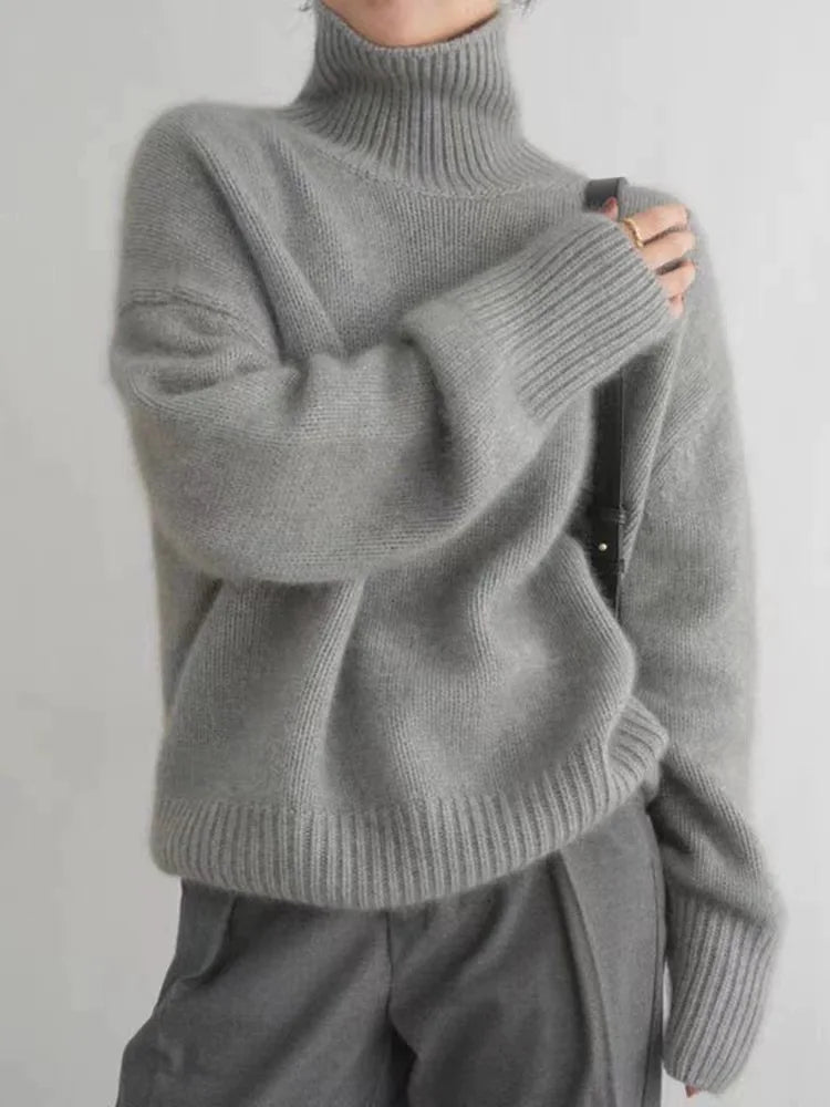 Valenzora | Women's cashmere turtleneck sweater