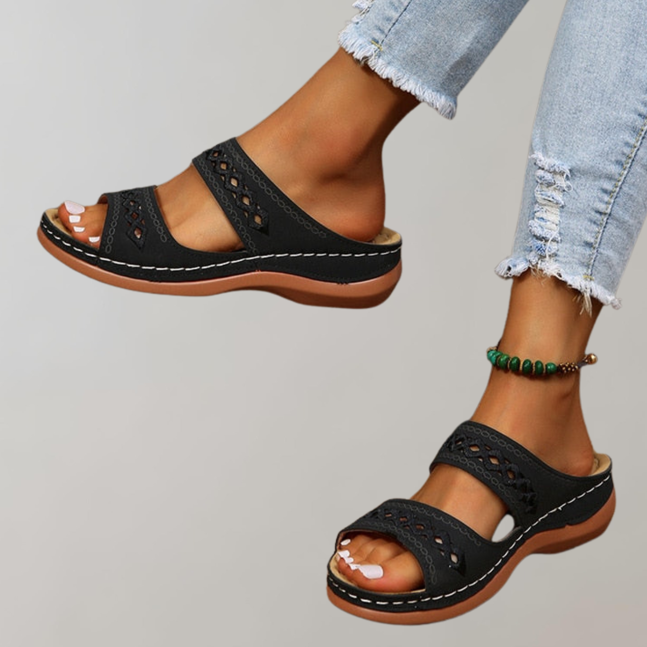 Valenzora - Orthopädische Sandalen für Damen | Bequeme Damensandalen | Sommer-Sandalen für Damen