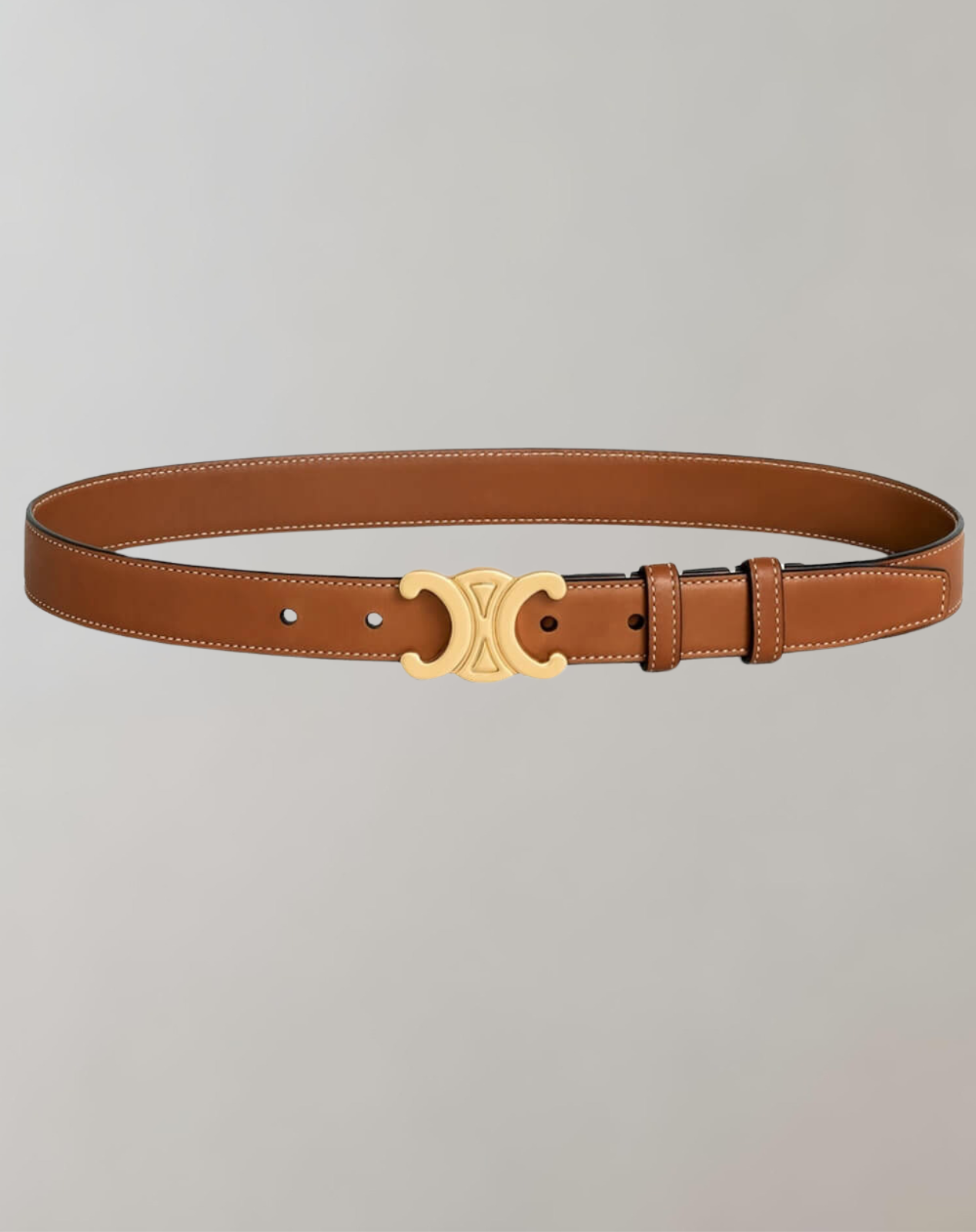 Valenzora - Elegant women's belt with gold buckle