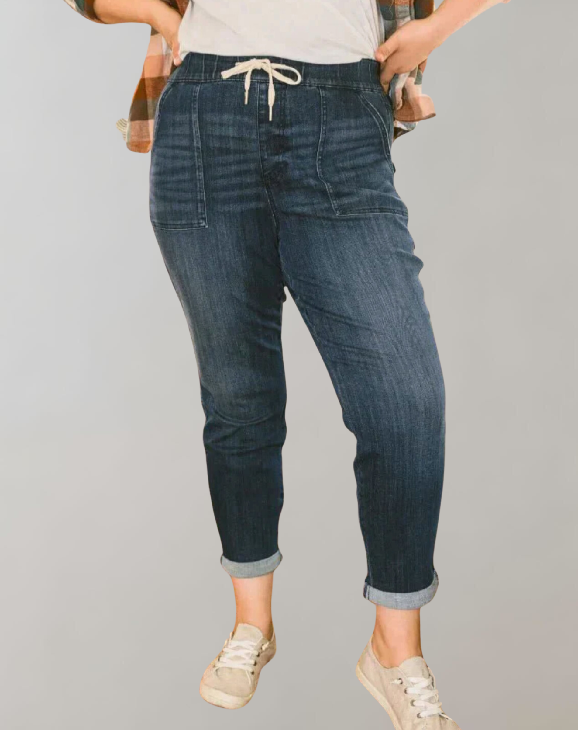 Yat™ - Elastic Jogger Jeans