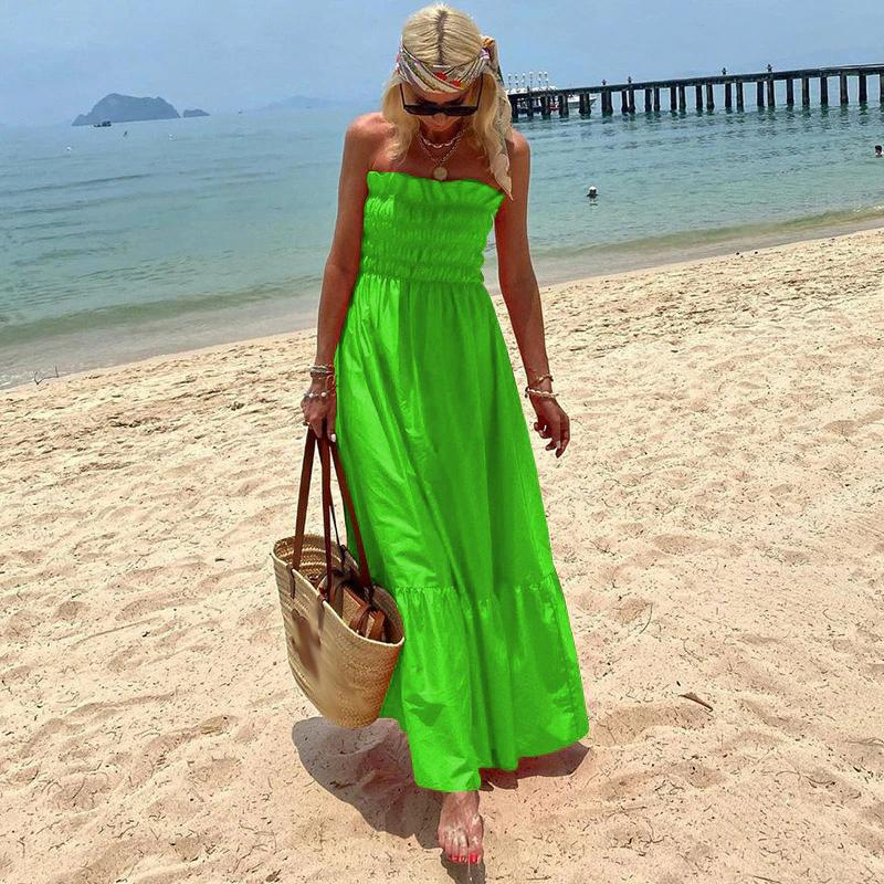 Valenzora | Strapless Maxi Dress An effortlessly stylish summer essential for all occasions