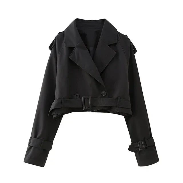 Valenzora - Stylish cropped trench coat