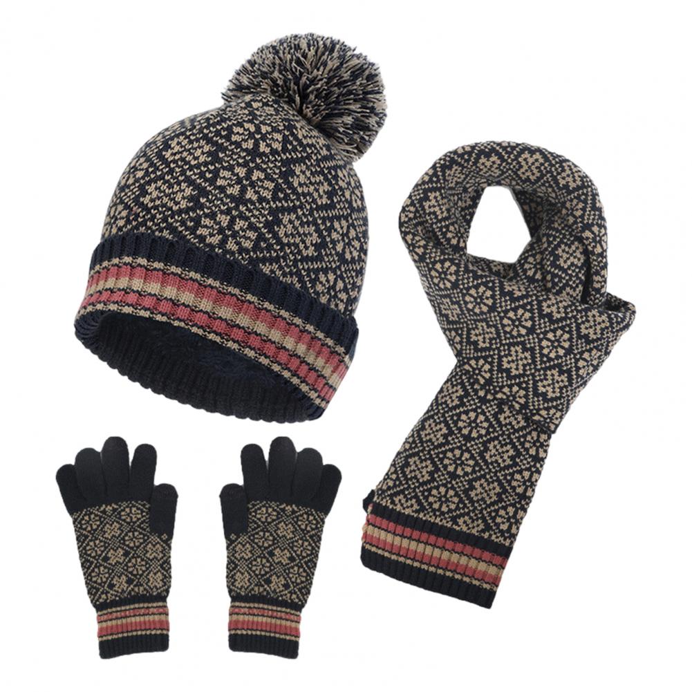 Valenzora | Lässiges 4-teiliges warmes Strickset für Damen für Herbst/Winter