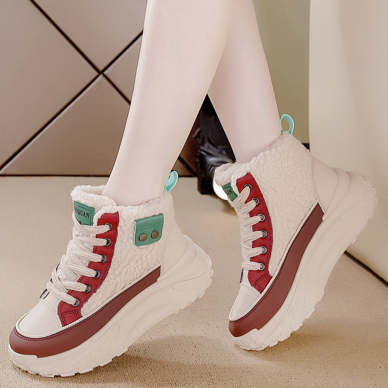 Valenzora – Wasserdichte Plüsch-Stiefeletten