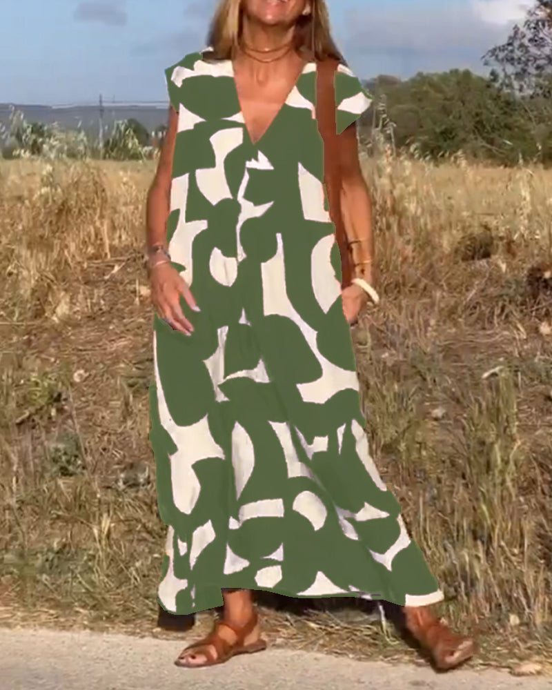Valenzora | Women's Printed Long Dress