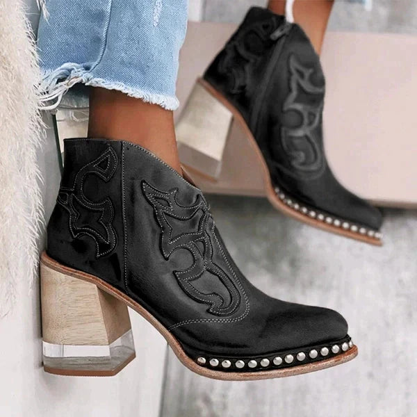 Valenzora Palmer Norwich Embroidered Leather Boots