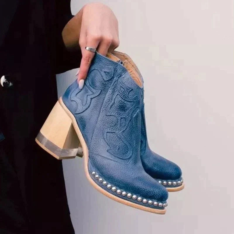 Valenzora Palmer Norwich Embroidered Leather Boots