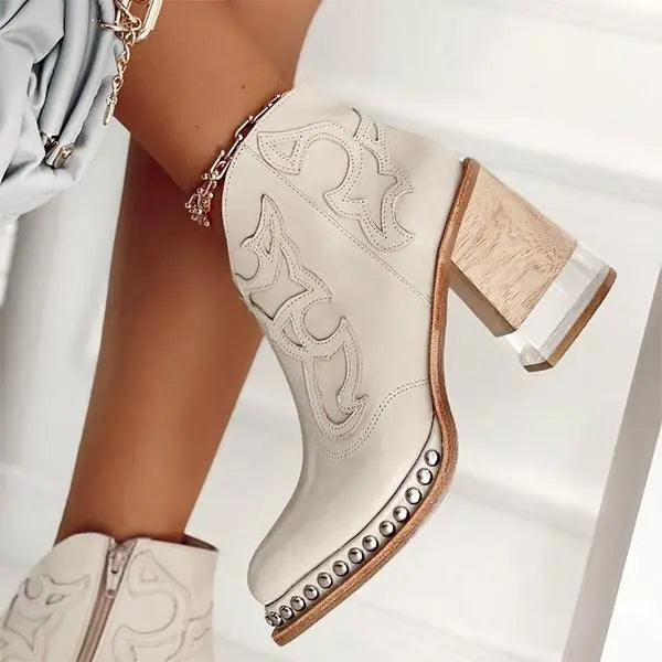Valenzora Palmer Norwich Embroidered Leather Boots