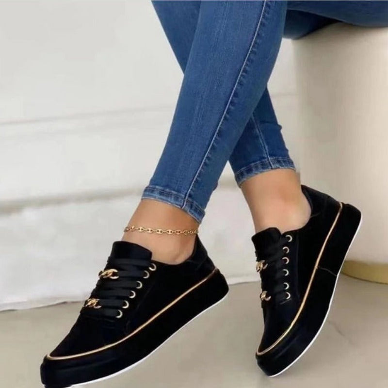 Valenzora | Comfortable lace-up sneakers for everyday wear, women's shoes