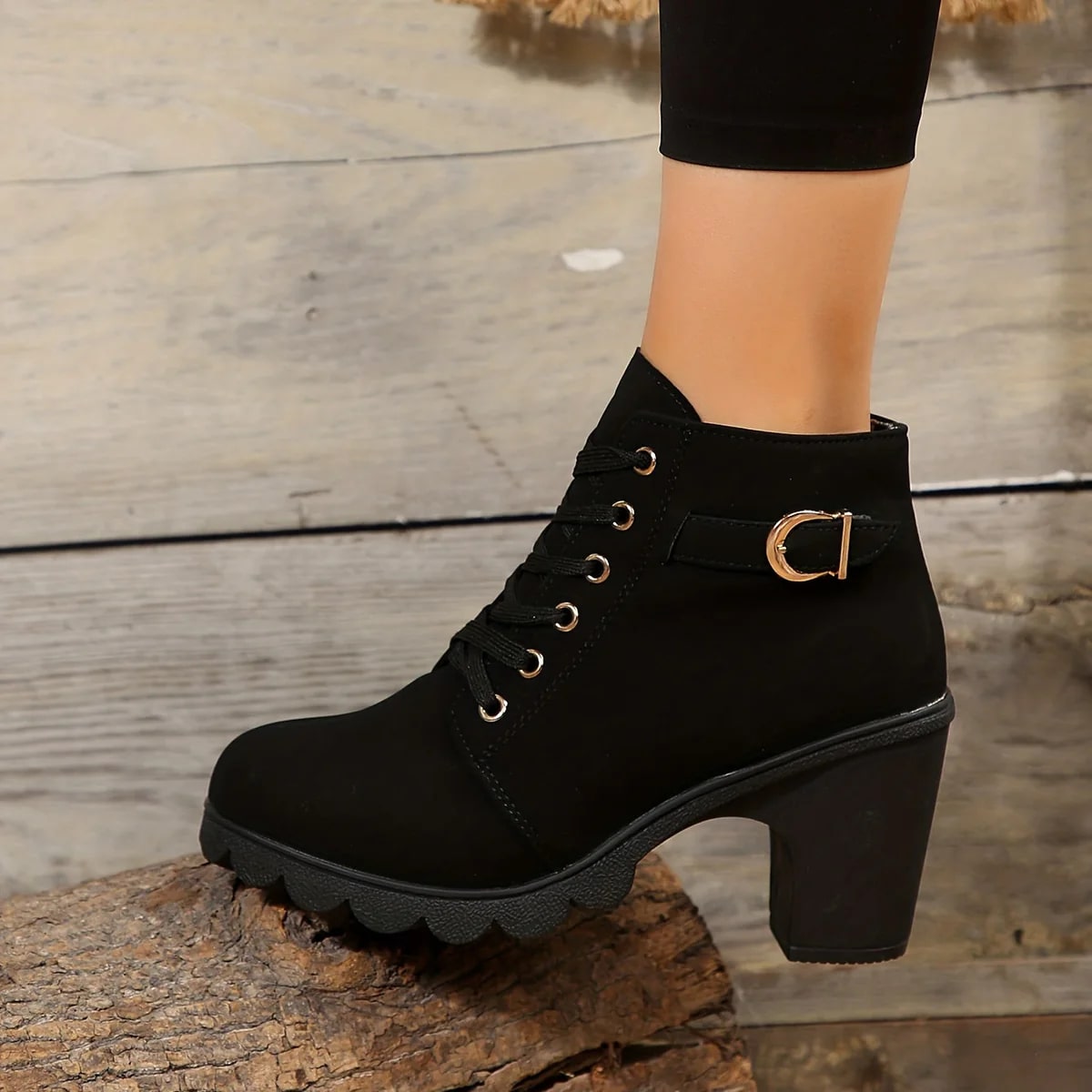 Valenzora | Elegant Lace-Up Boots with Heels for Women