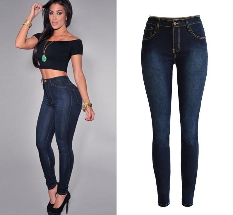Valenzora | Dark denim stretch skinny jeans