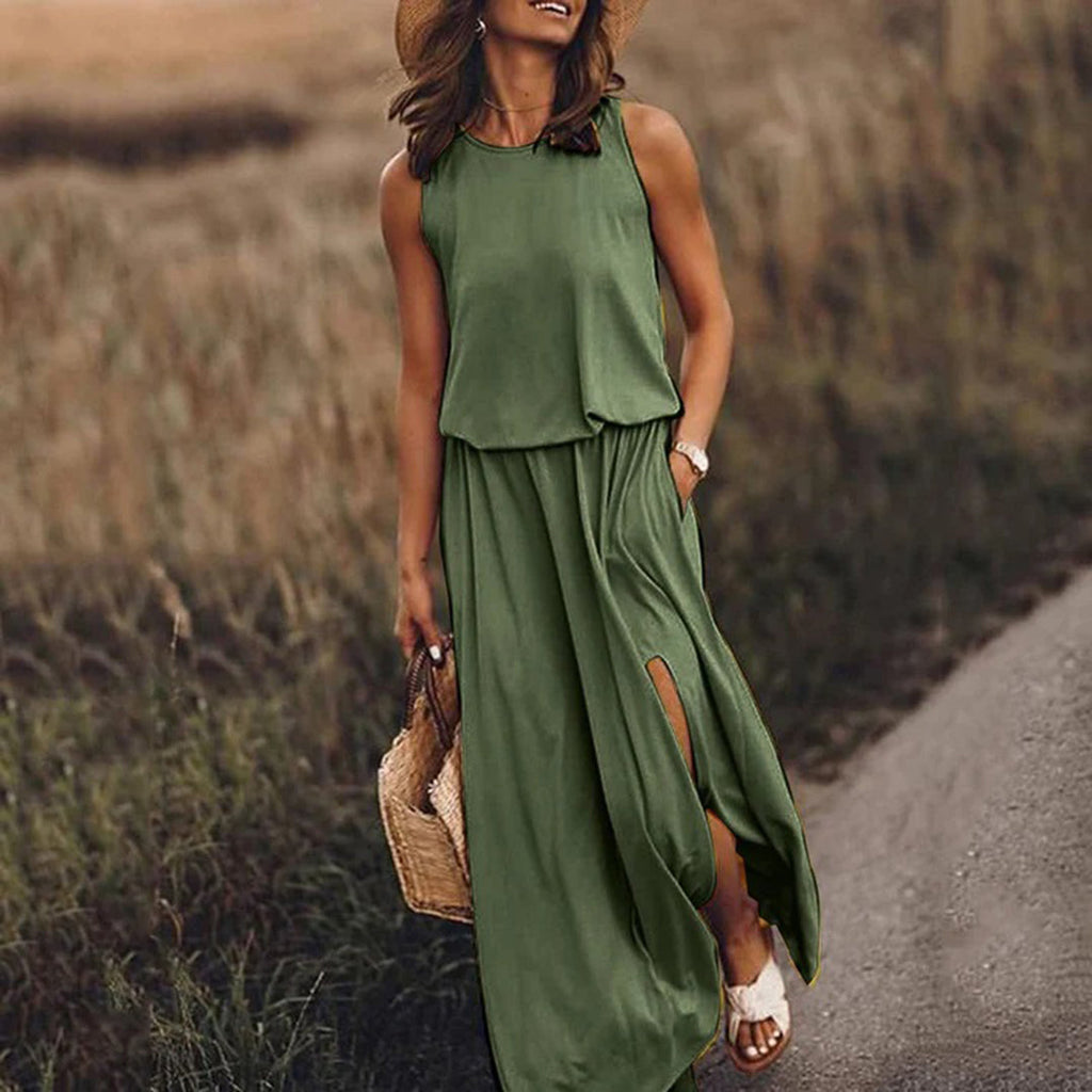 Valenzora - Lässiges Sommerkleid mit Schlitz
