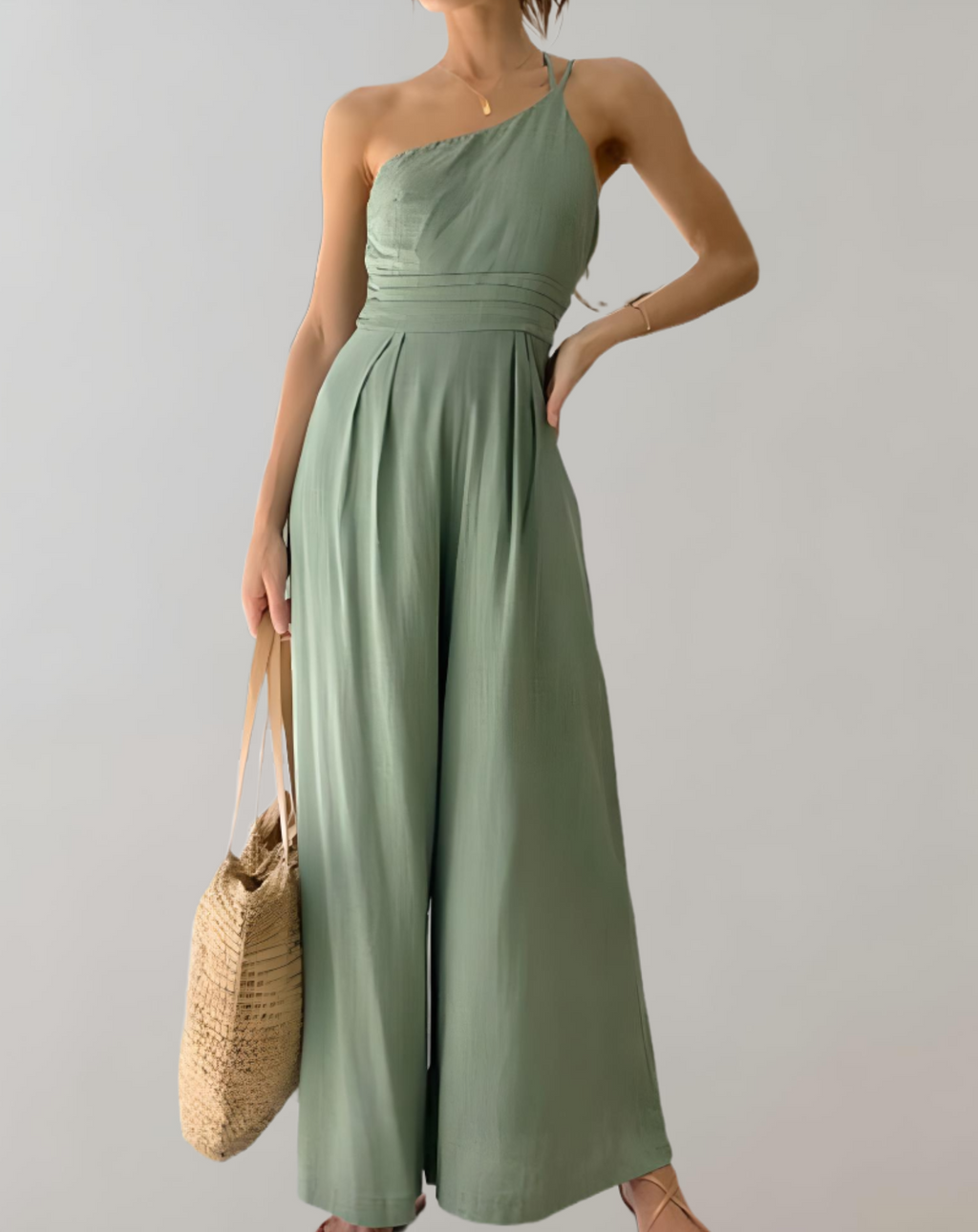 Valenzora | Eleganter Jumpsuit mit asymmetrischen Trägern