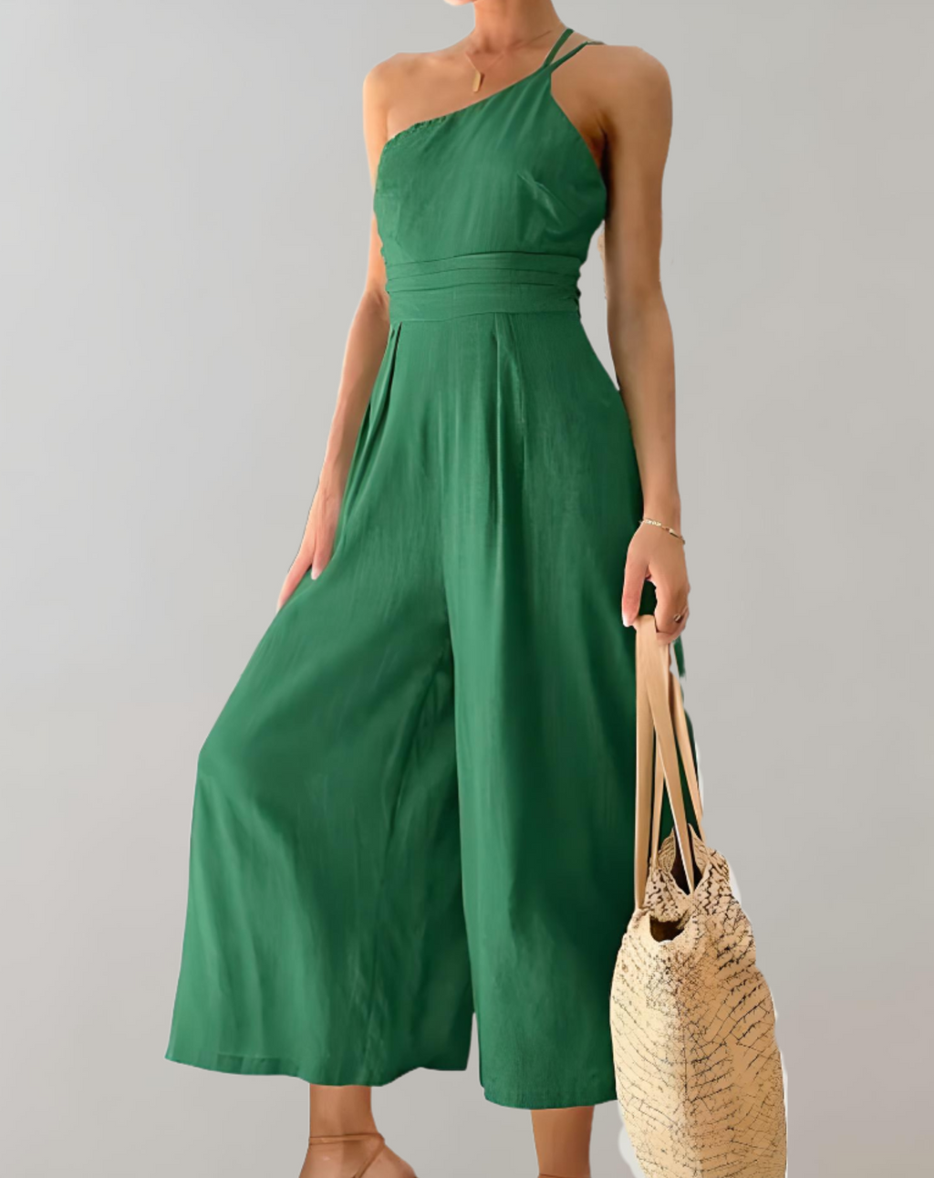 Valenzora | Eleganter Jumpsuit mit asymmetrischen Trägern