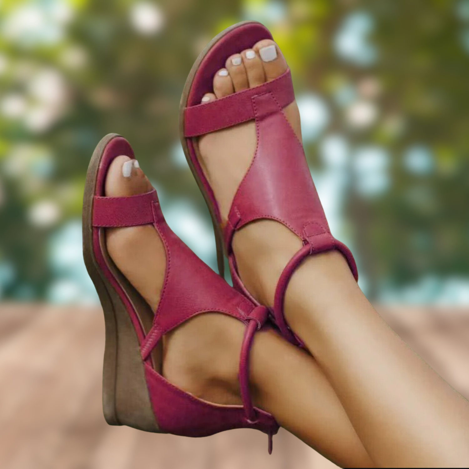 Valenzora | Vintage orthopedic leather sandals, super comfortable with heel