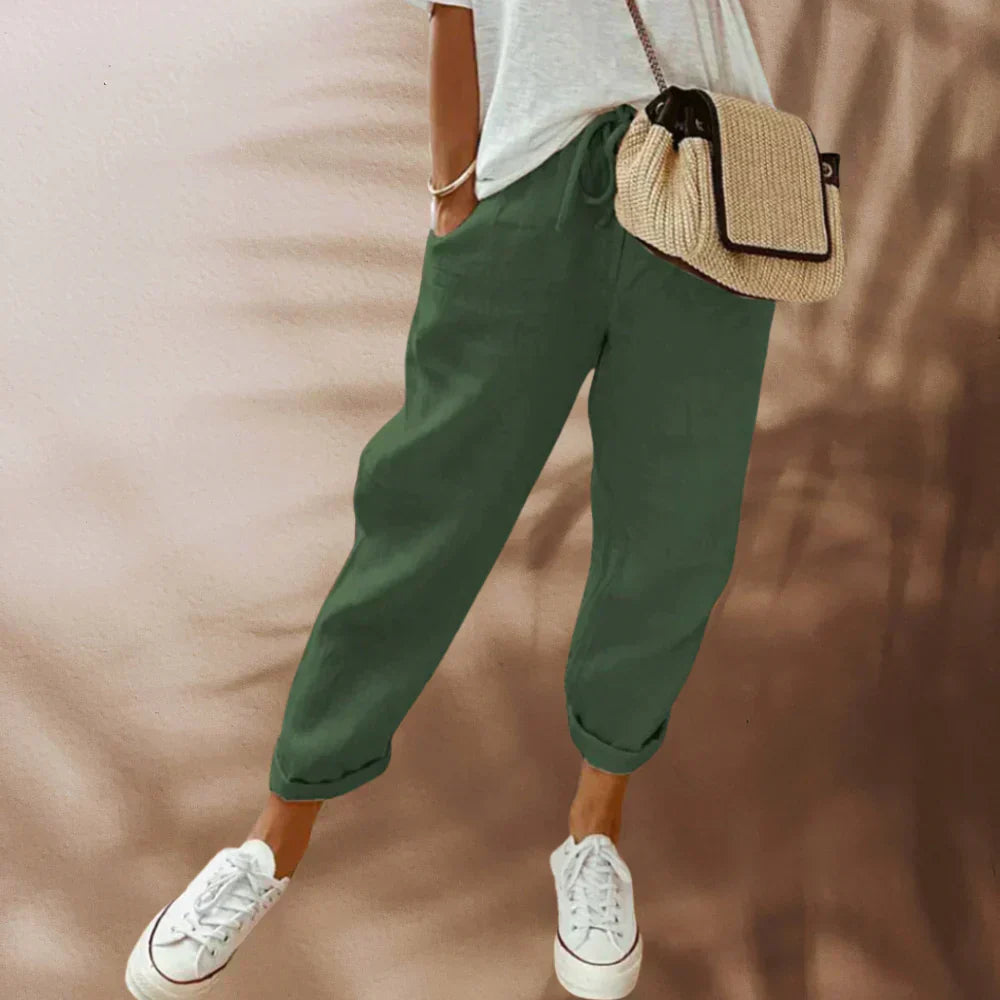 Valenzora | Elegant, casual linen trousers