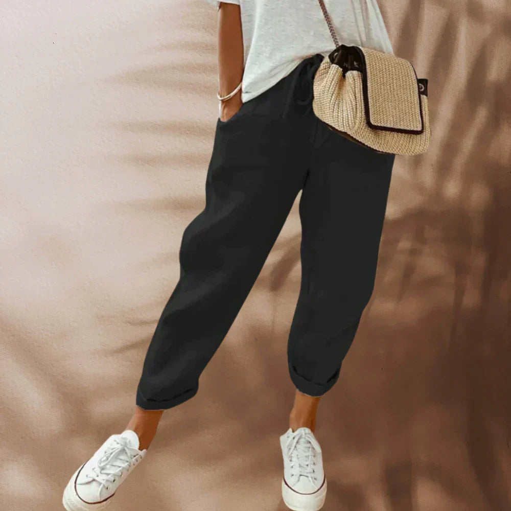 Valenzora | Elegant, casual linen trousers