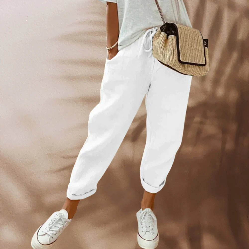 Valenzora | Elegant, casual linen trousers