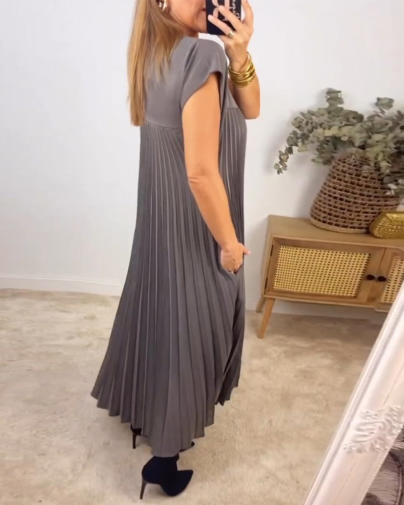 Valenzora | Sleeveless Elegant Pleated Dress