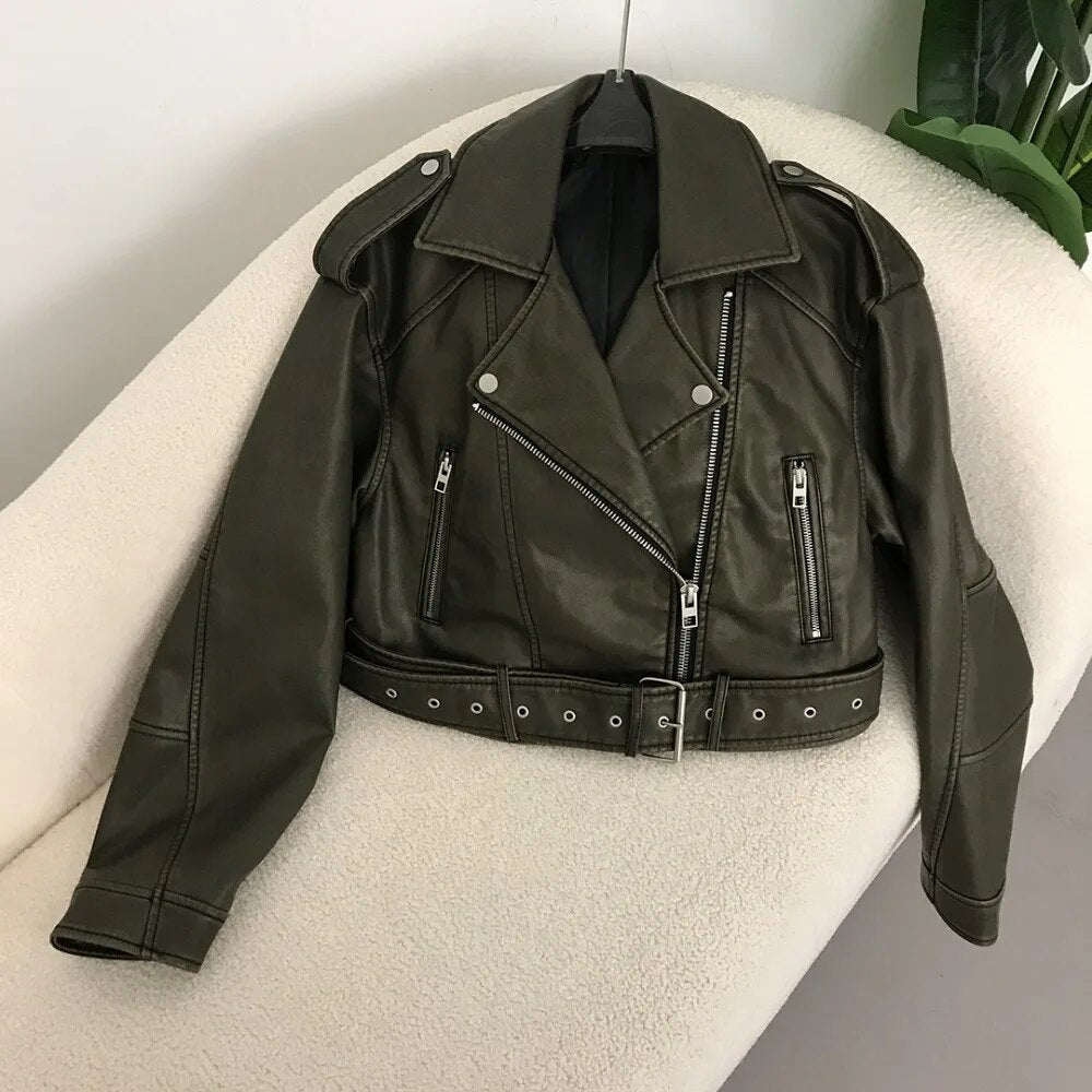 Valenzora | Elegante Lederjacke für den Frühling
