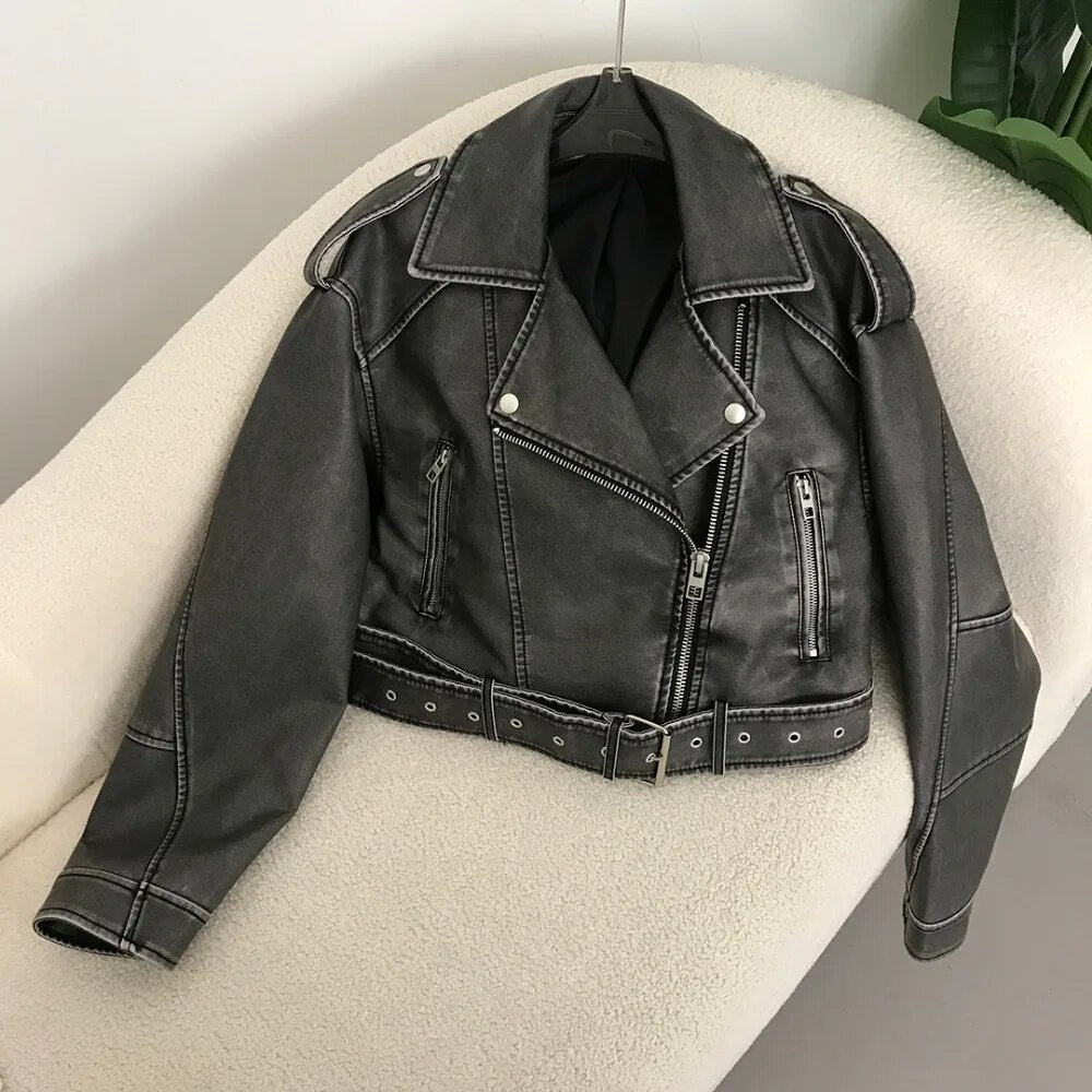 Valenzora | Elegante Lederjacke für den Frühling