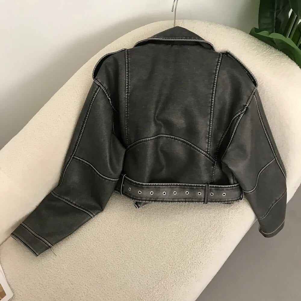 Valenzora | Elegante Lederjacke für den Frühling