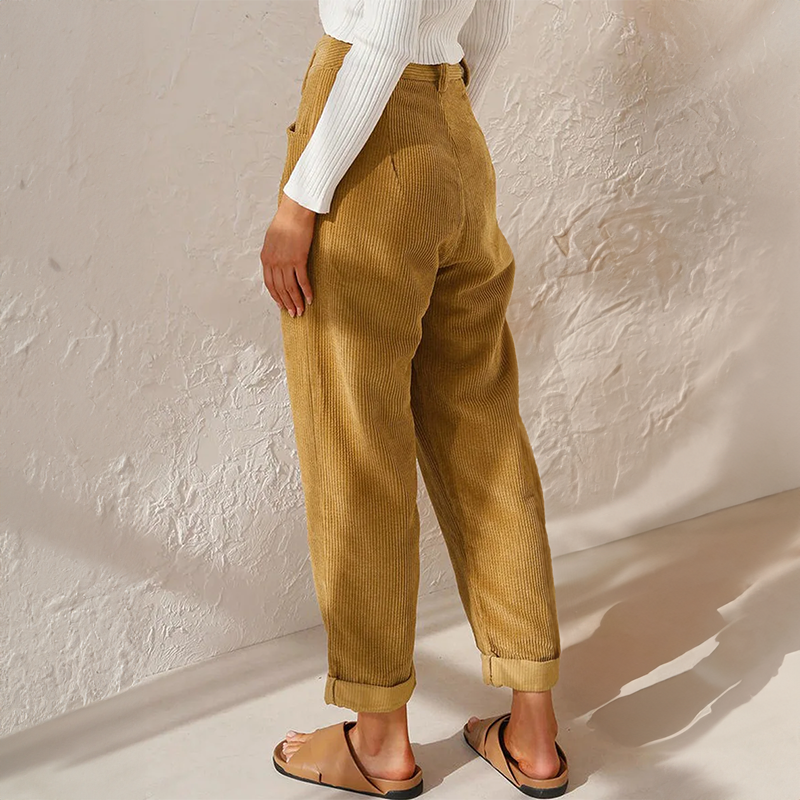 Stylish corduroy trousers