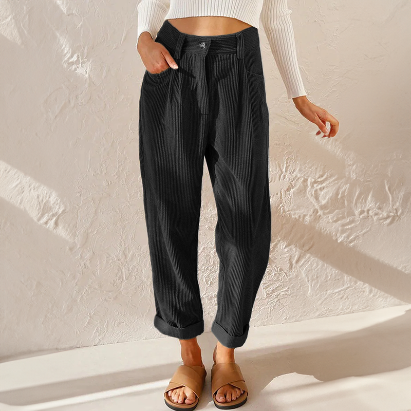 Valenzora | Casual corduroy trousers for women