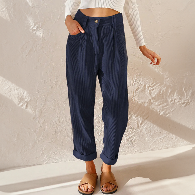 Stylish corduroy trousers