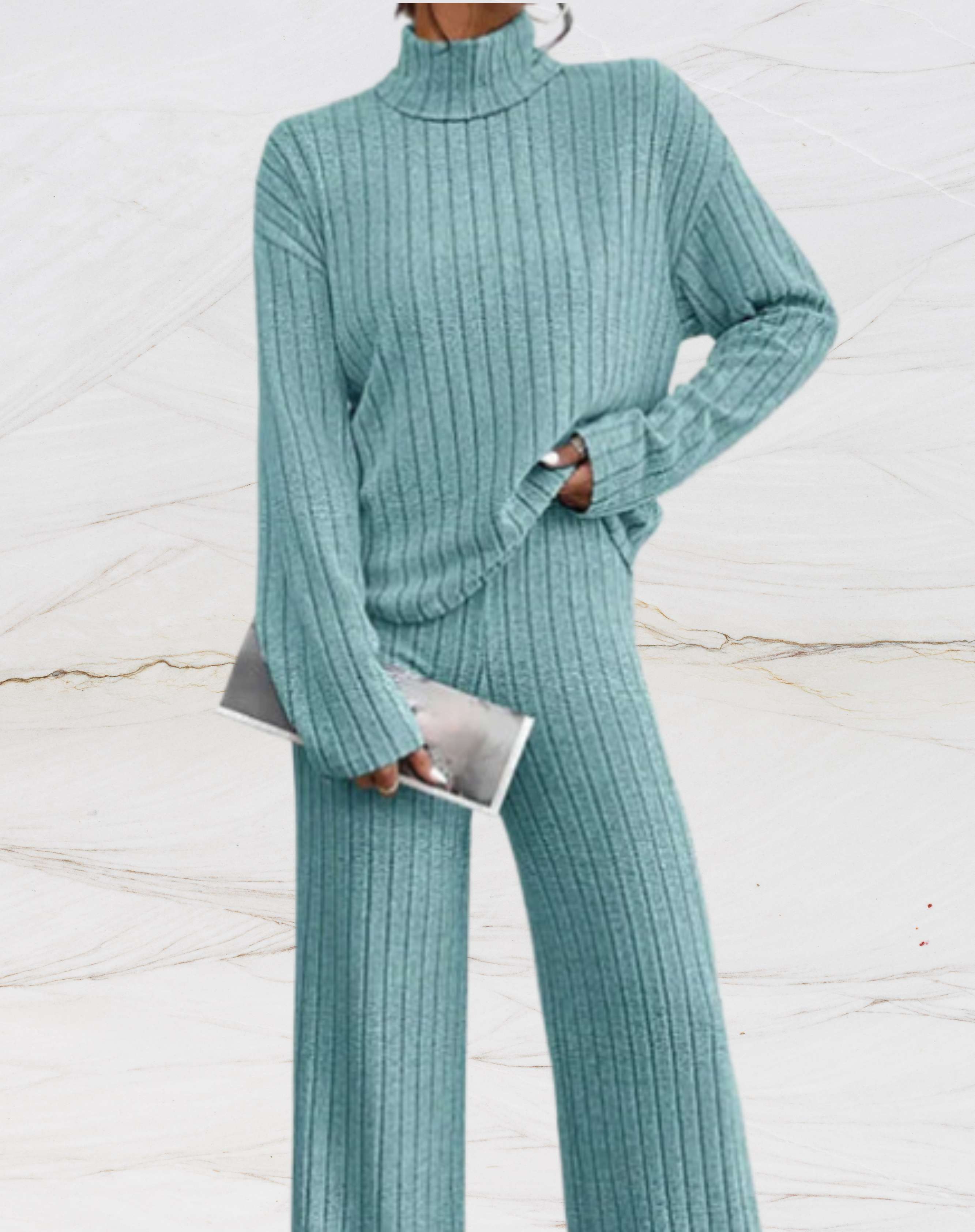 Valenzora - Ribbed Clothing Set