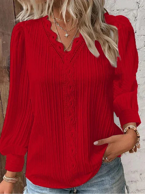 Valenzora - Elegant solid lace tops