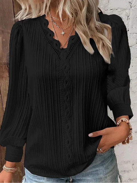 Valenzora - Elegant solid lace tops