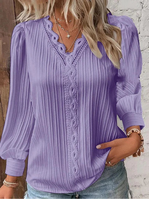 Valenzora - Elegant solid lace tops