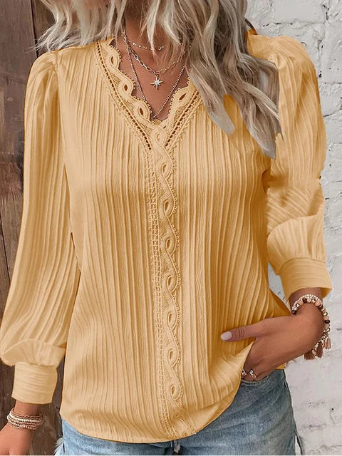 Valenzora - Elegant solid lace tops